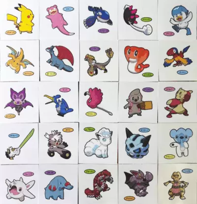 ポケモン デコキャラシール パウンドケーキ第7弾 コンプリートセット(金台紙)