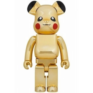 BE@RBRICK(ベアブリック) 1000% ピカチュウ GOLD CHROME Ver